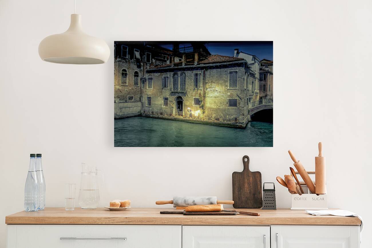 Mural San Croce Venice Canal House Reproduction