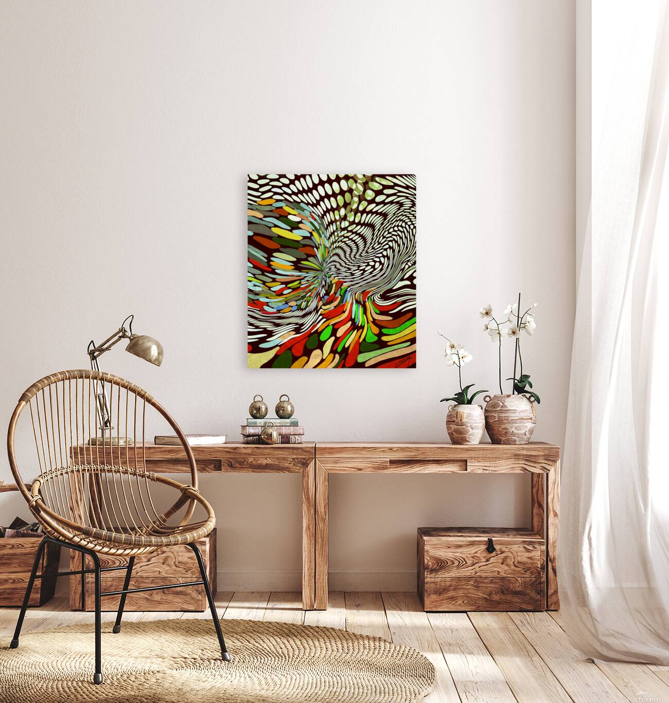 Vibrant Kaleidoscope - Abstract Art Print Reproduction