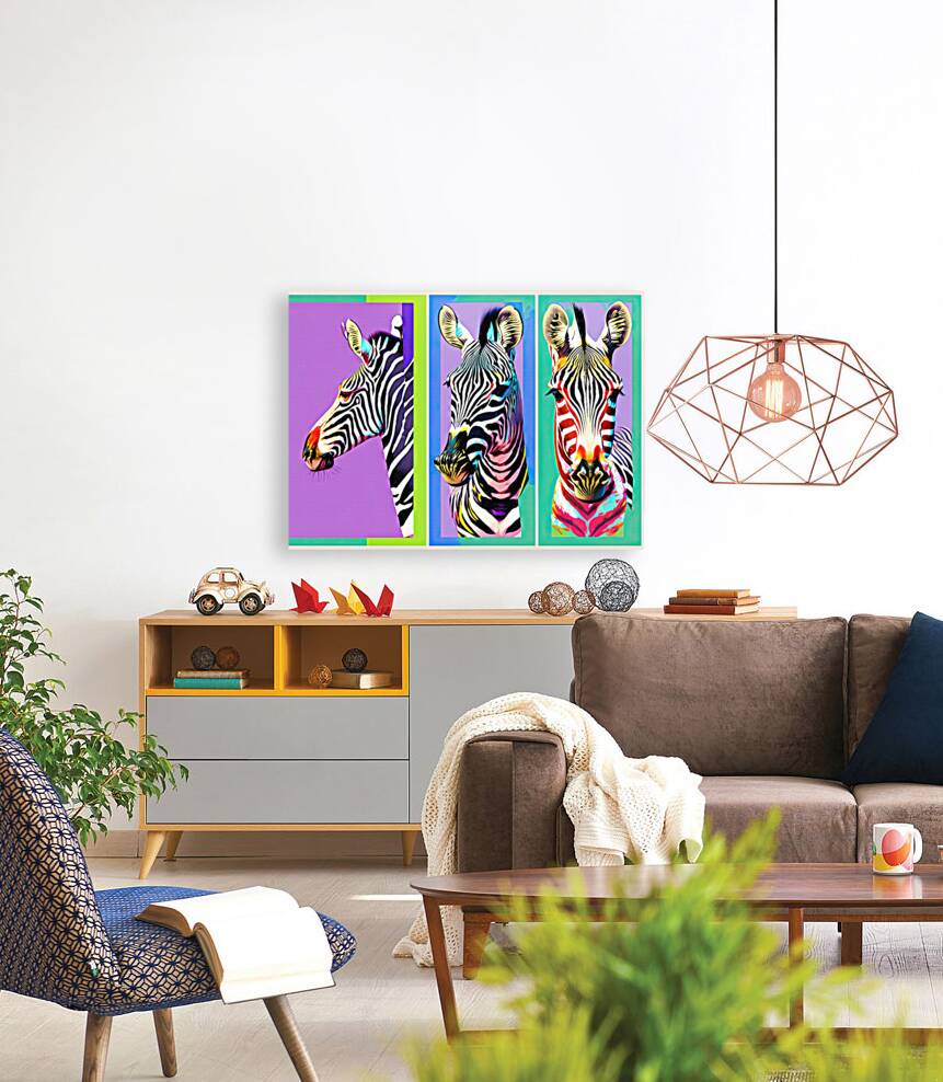 Three Zebras Reproduction