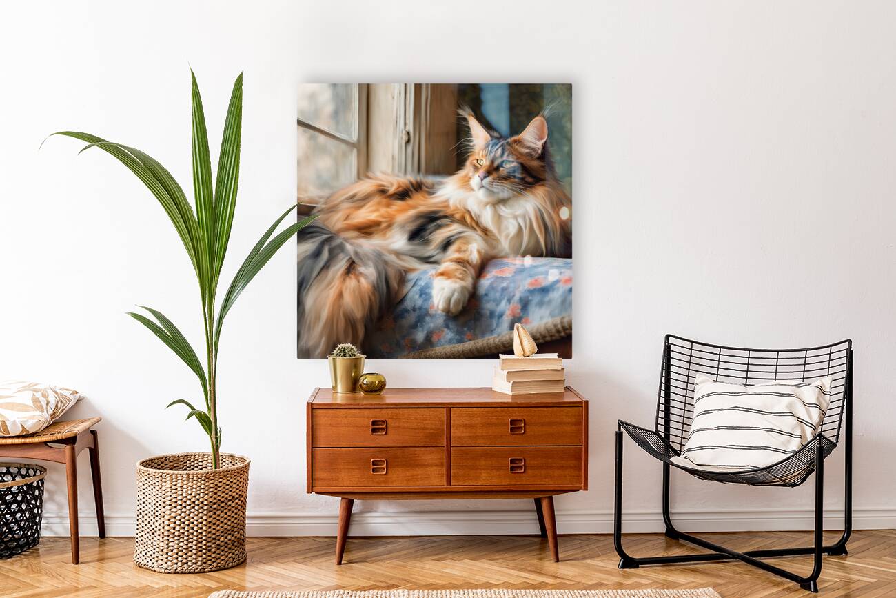 Maine Coon Tri-color Cat Reproduction
