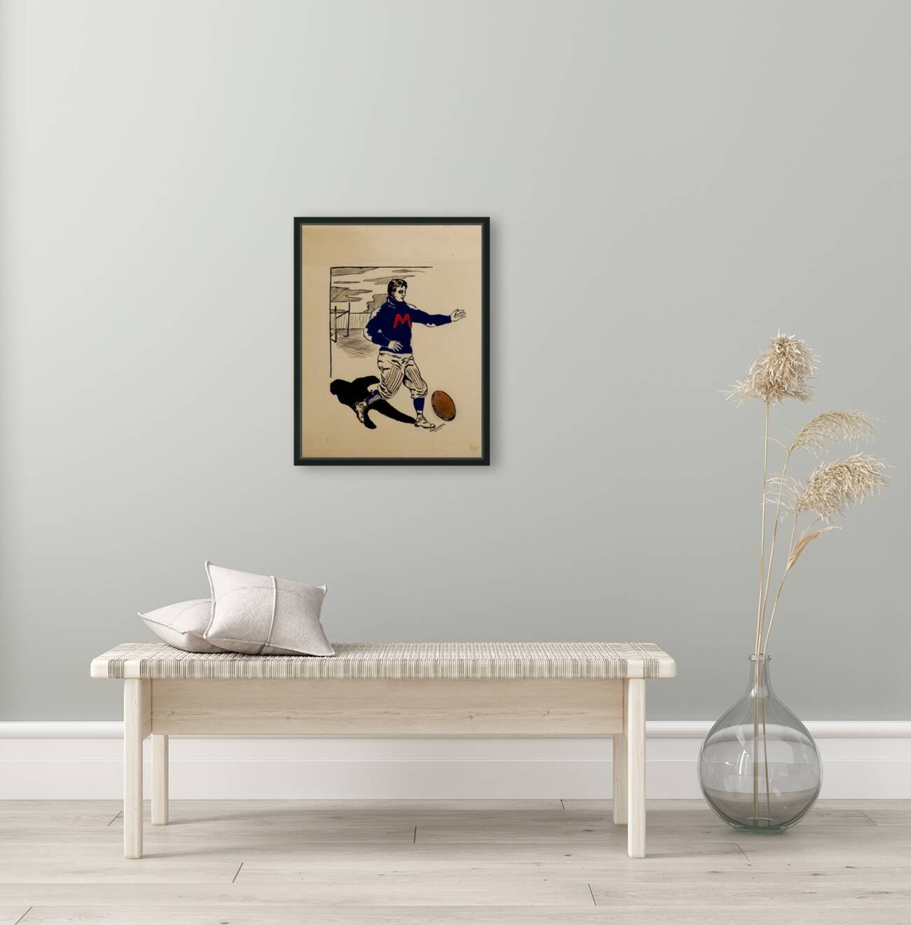 Early 1900s Ole Miss Football Art Reproduction