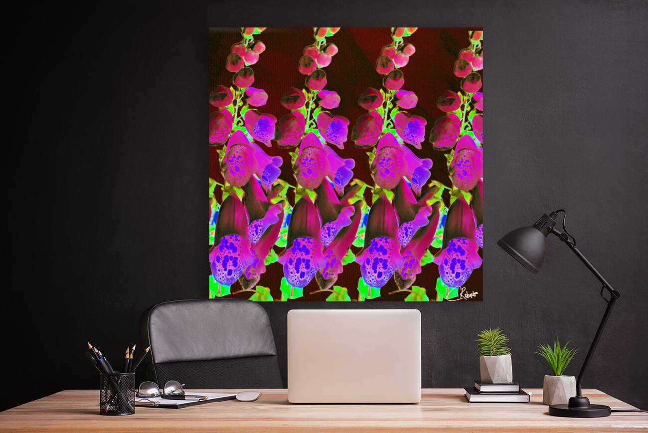 Cool Foxgloves Version 5 Reproduction