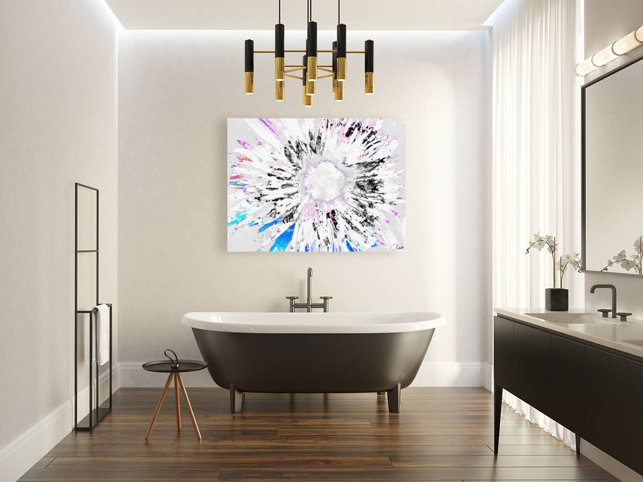 Paler Colour Splash Daisy Reproduction