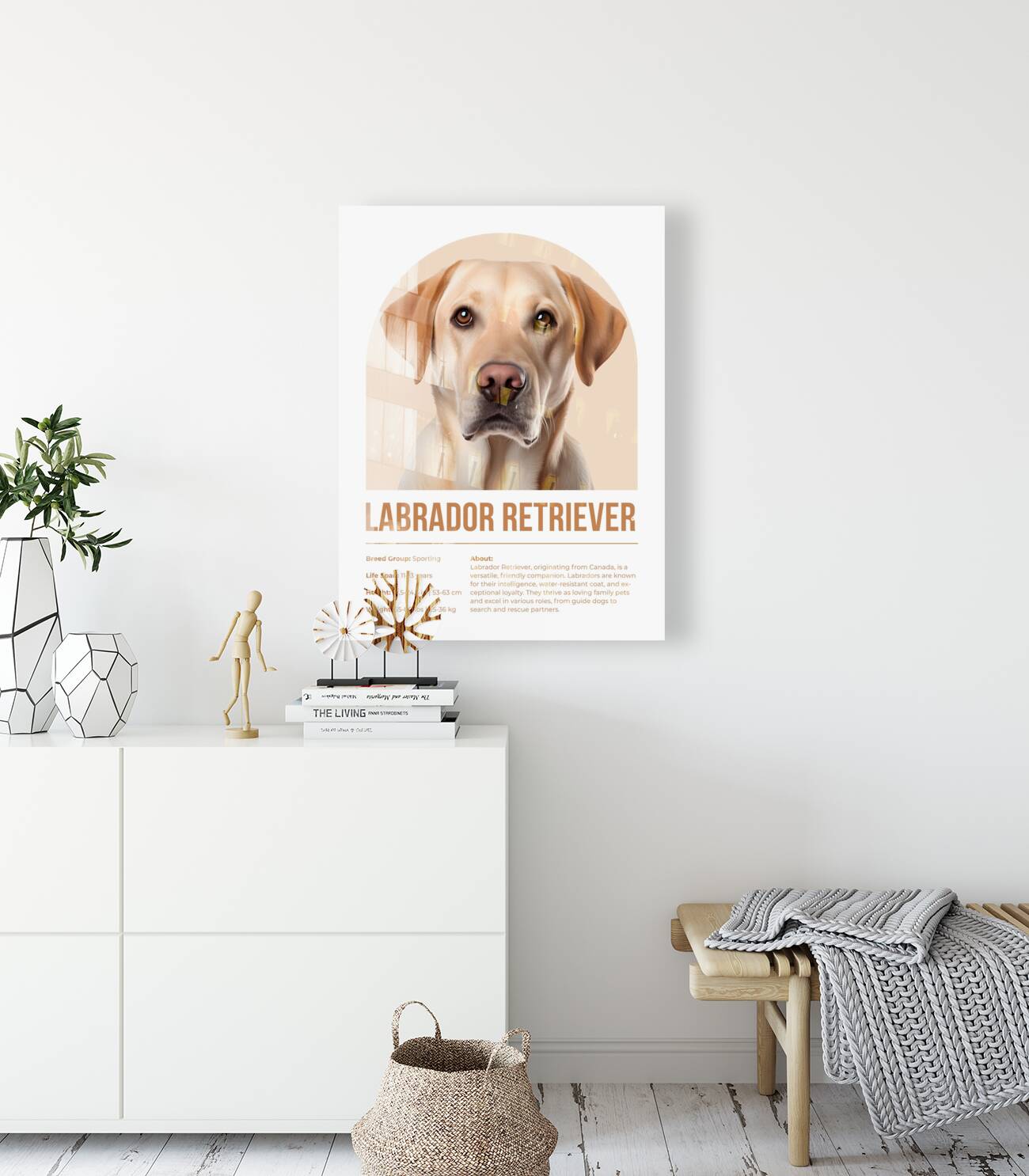 Labrador Retriever Informative Poster Reproduction