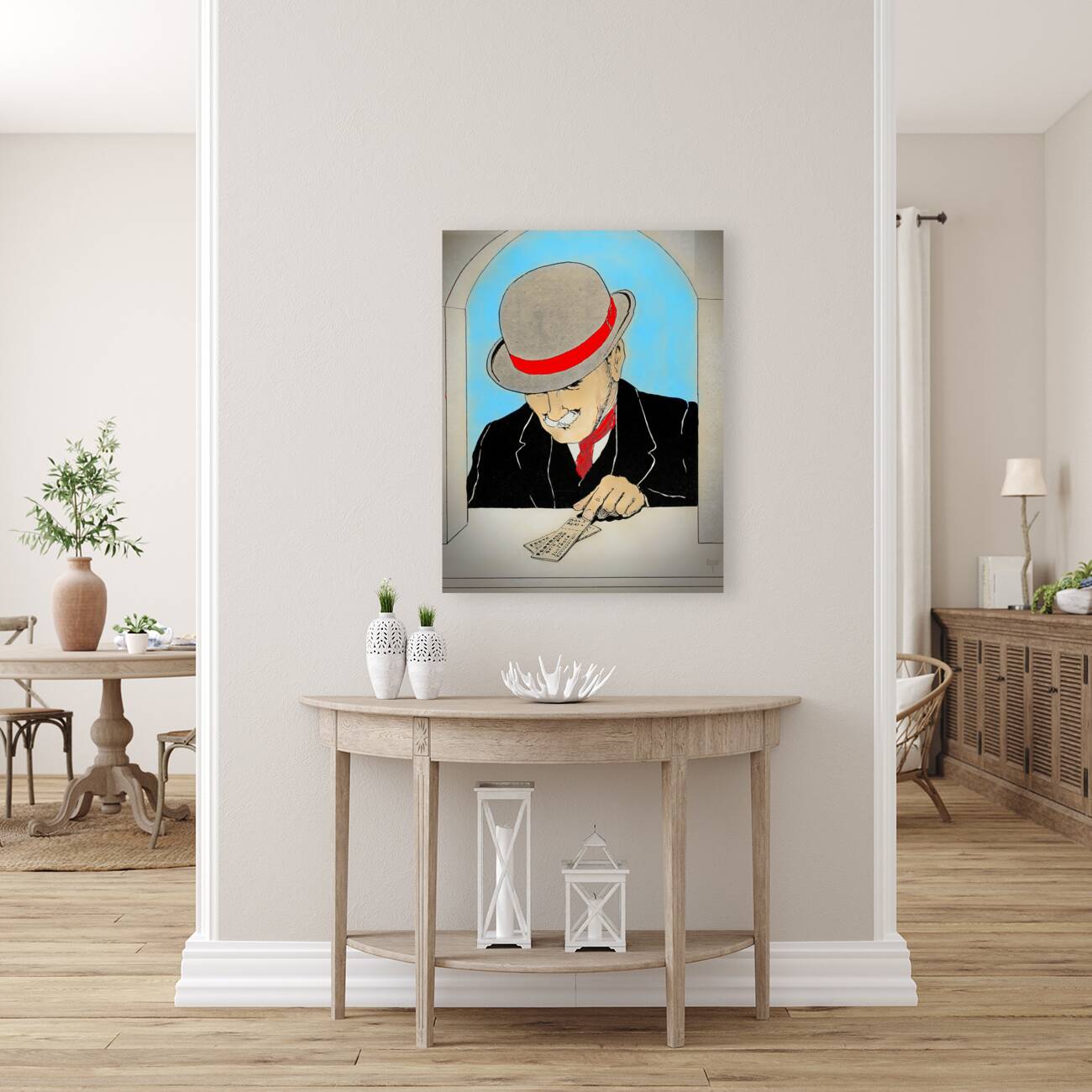 Man Purchasing Tickets for Ohio State Game Reproduction