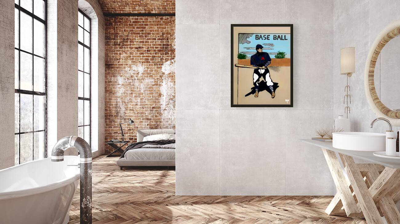 Early 1900s Ole Miss Baseball Art Reproduction