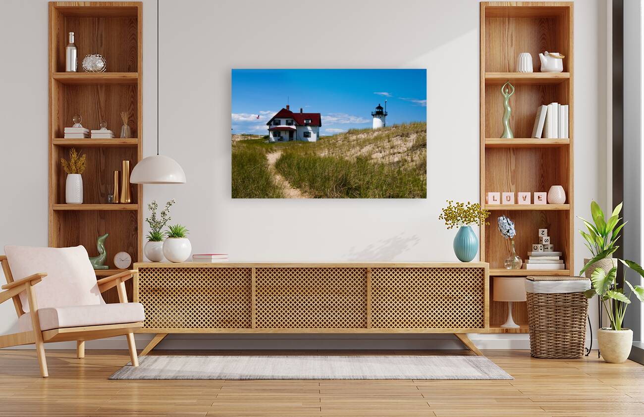 Race Point Lighthouse Near Beach on Cape Cod in Provincetown in Massachusetts Reproduction