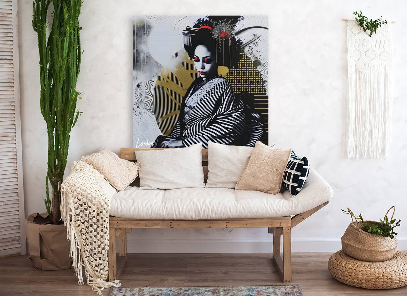 Op Art Babe 8 Reproduction