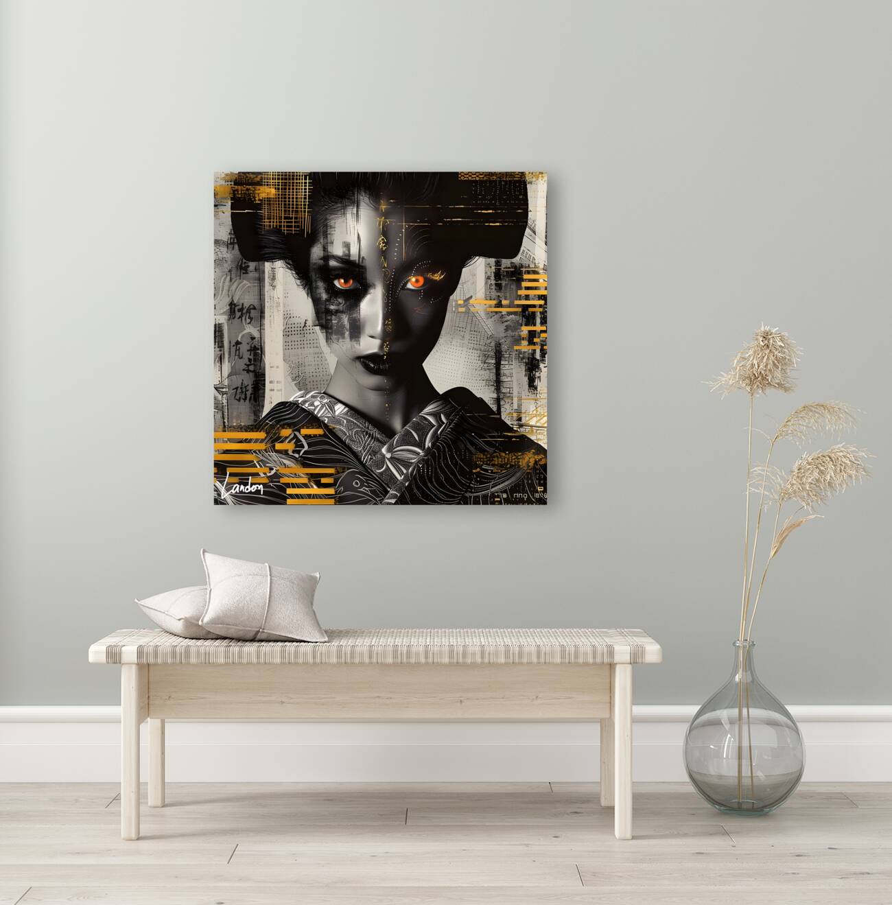 Op Art Babe 2 Reproduction