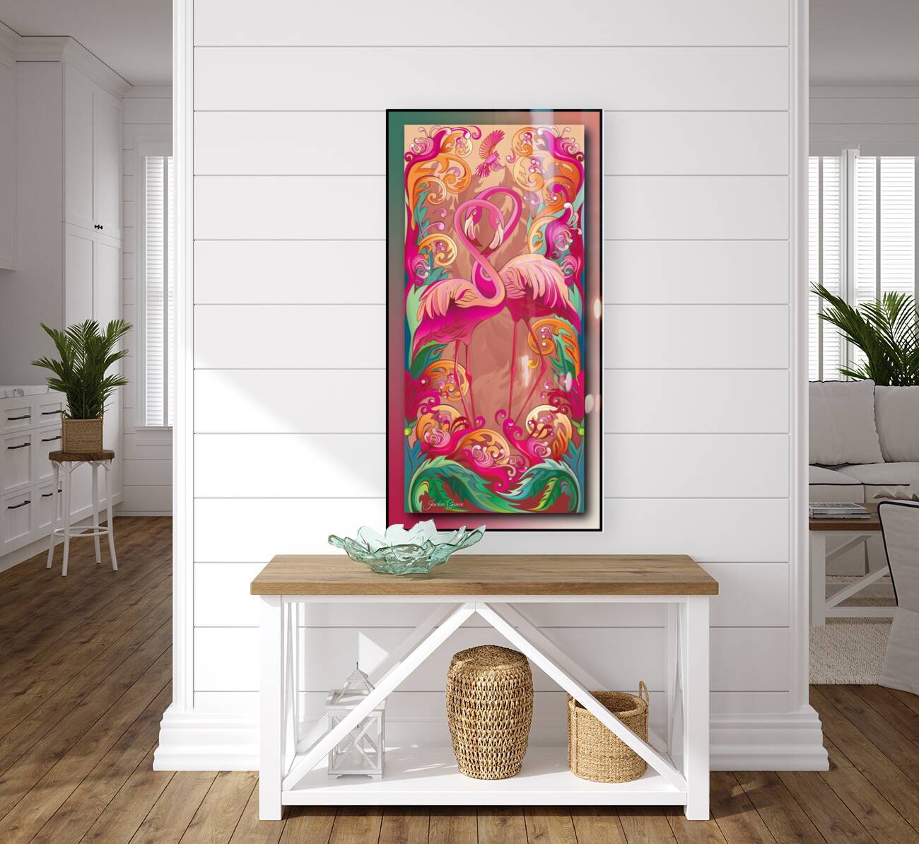 Flamingo PoP Art Reproduction