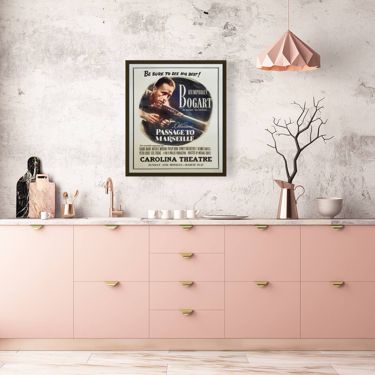 Humphrey Bogart in Passage to Marseille Reproduction