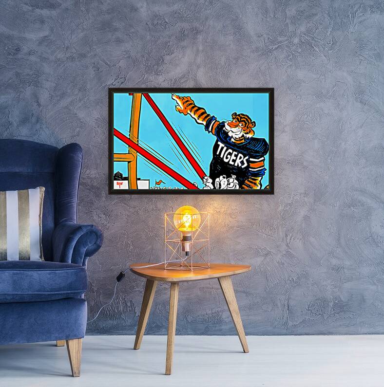 Auburn Phil Neel Georgia Cartoon Reproduction