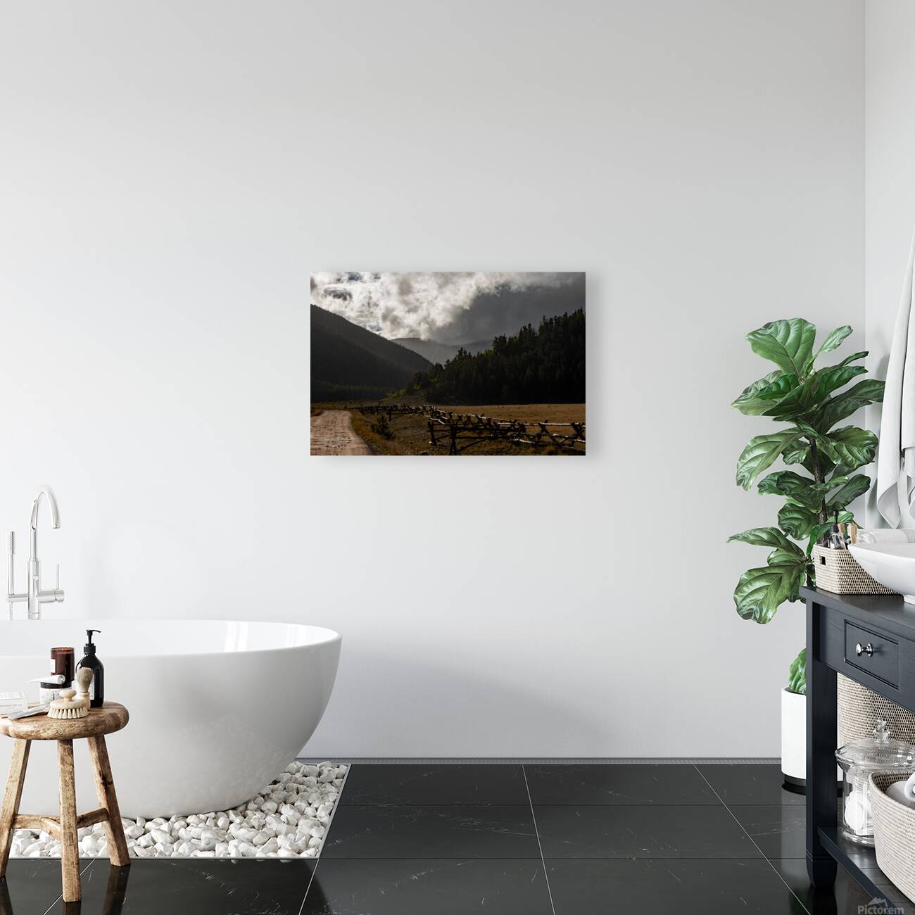 On the Edge of a Storm Reproduction