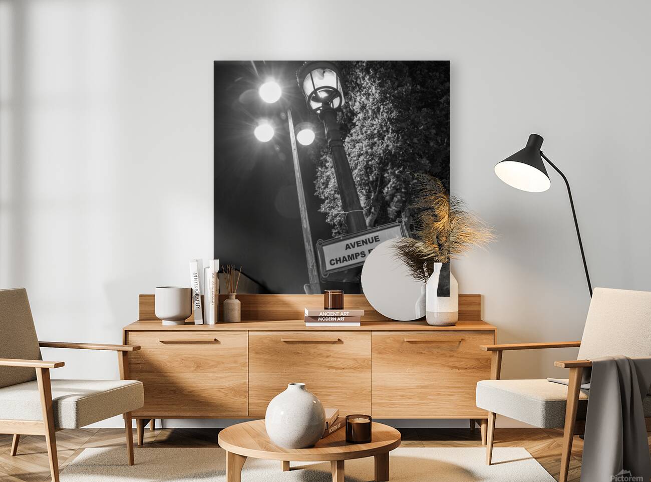 avenue champs elysee lamp post  square 2443 Elyse Reproduction