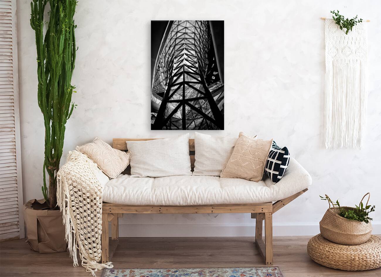 Frankfurt MyZeil Architecture in Black and White Reproduction