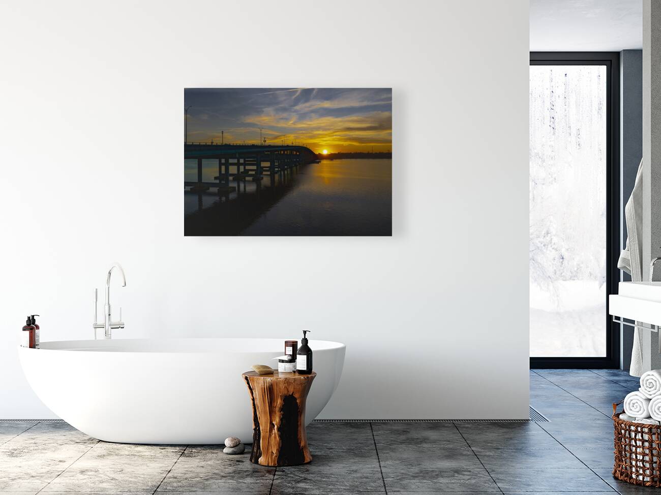 Granada Bridge Sunset Reproduction