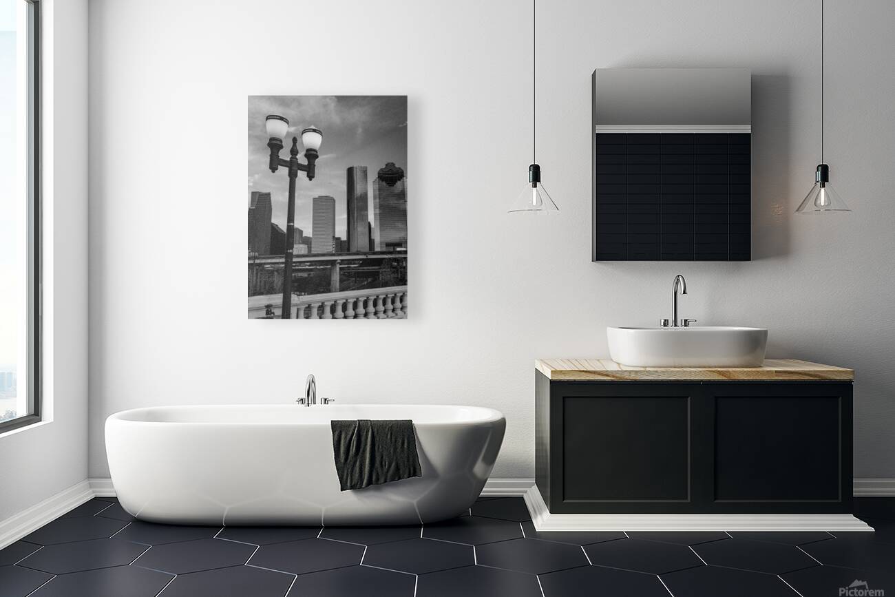 downtown houston texas skyline  vertical 3272 Col Reproduction