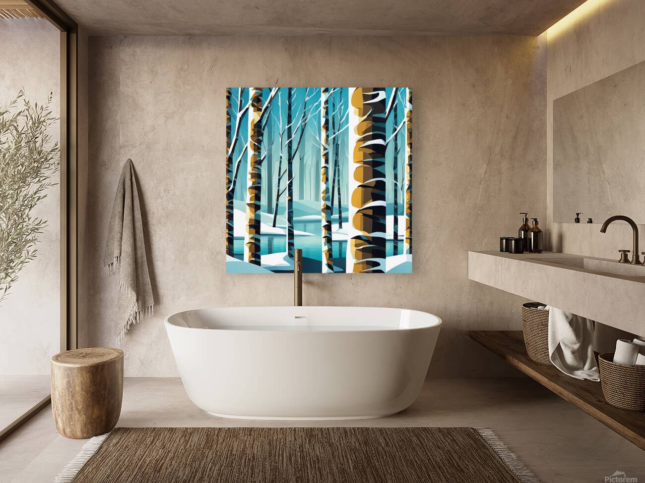 Winter Birch Reproduction