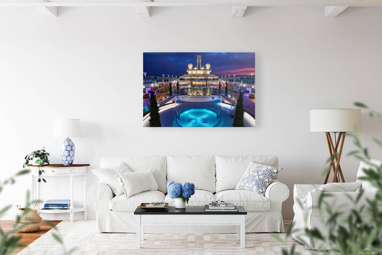 Blue Pool Sunrise Reproduction