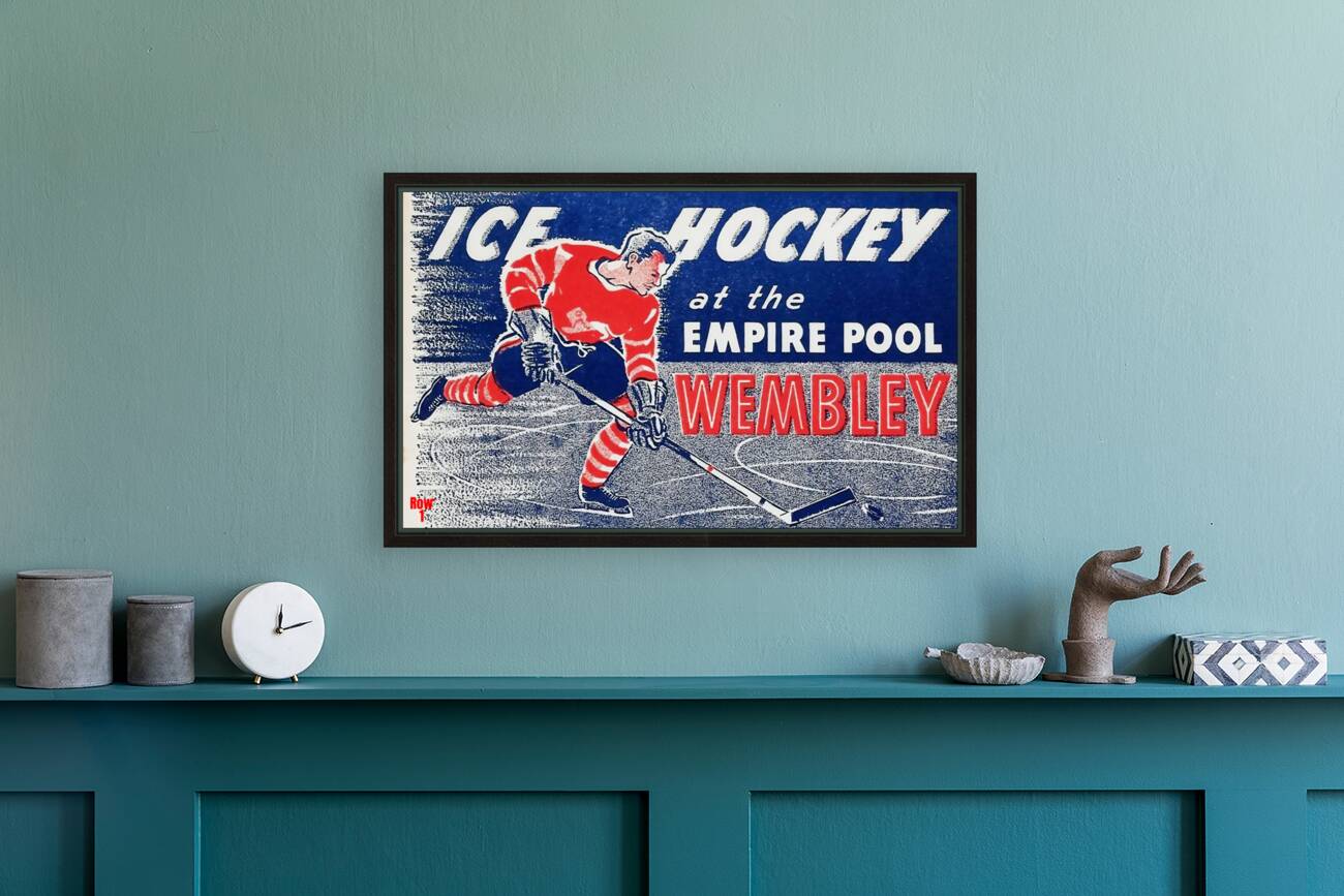 1950s ice hockey at empire pool wembley Reproduction