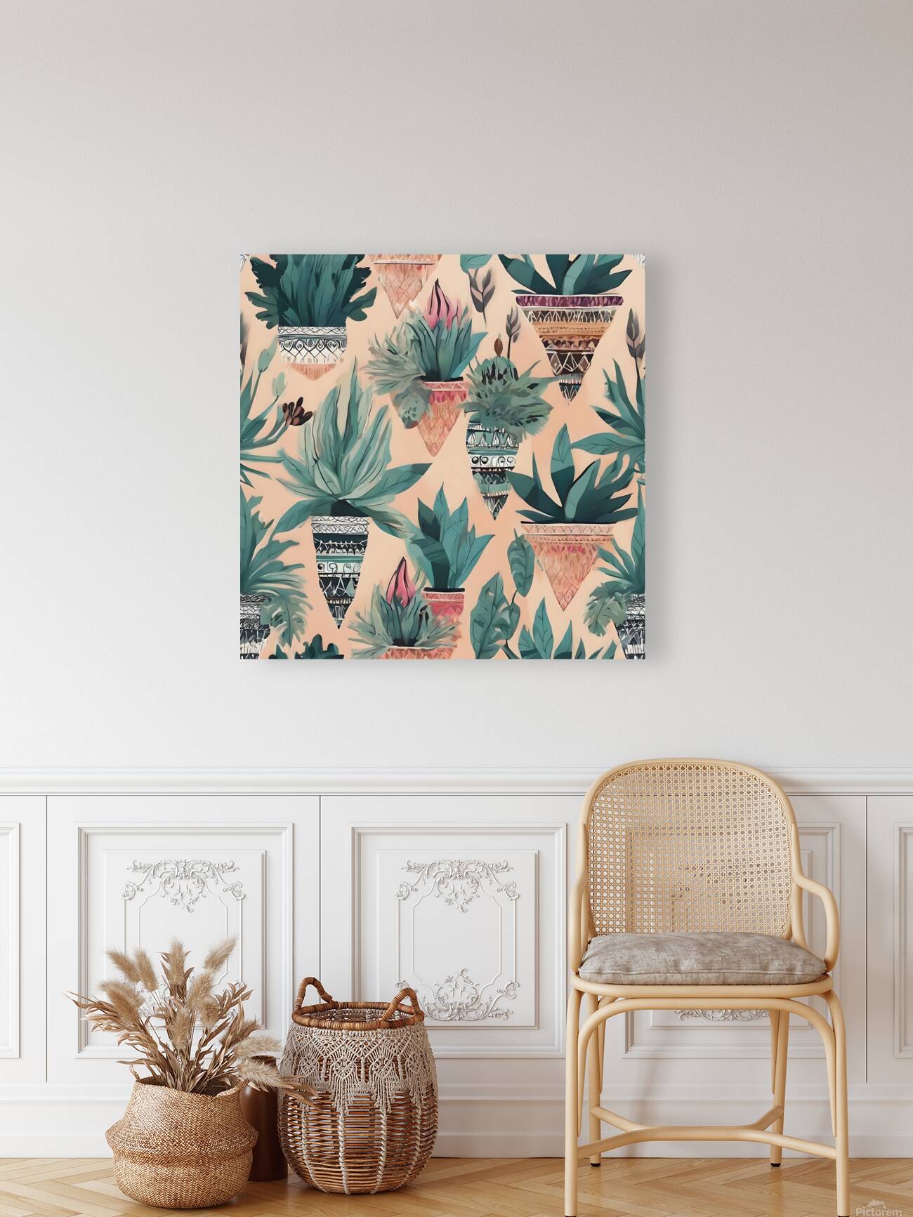 50494 Stunning pattern boho plants  xl 1024 v1 0 Reproduction