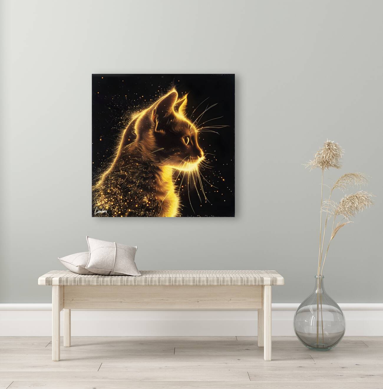 Cat Golden Glow 2 Reproduction
