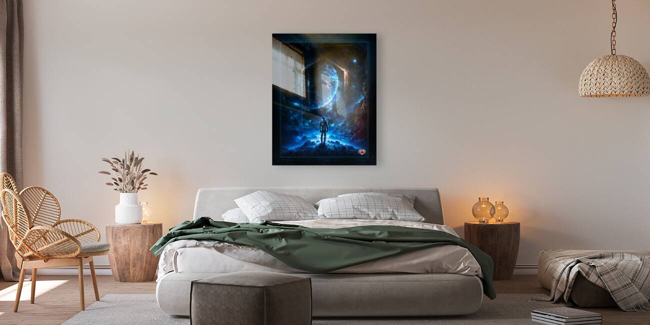 The Space Time Portal On Terranen Astonishing AI Concept Sci-Fi Art by Xzendor7 Reproduction