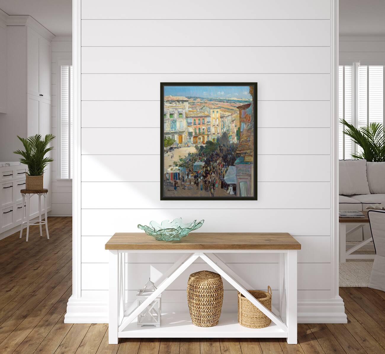 View of a Southern French City 1910 Childe Hassam Reproduction