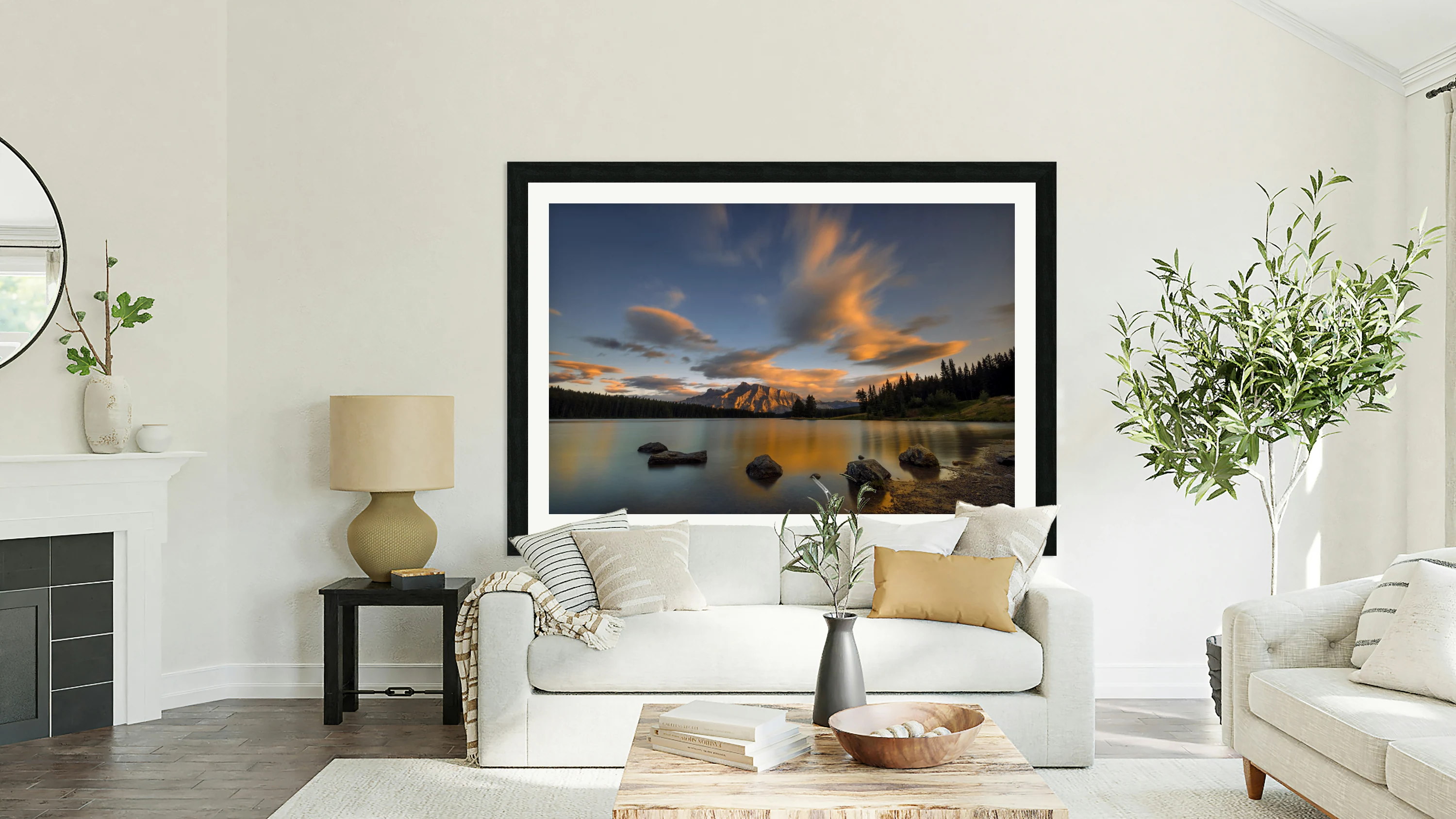 Two Jack Lake Sunset