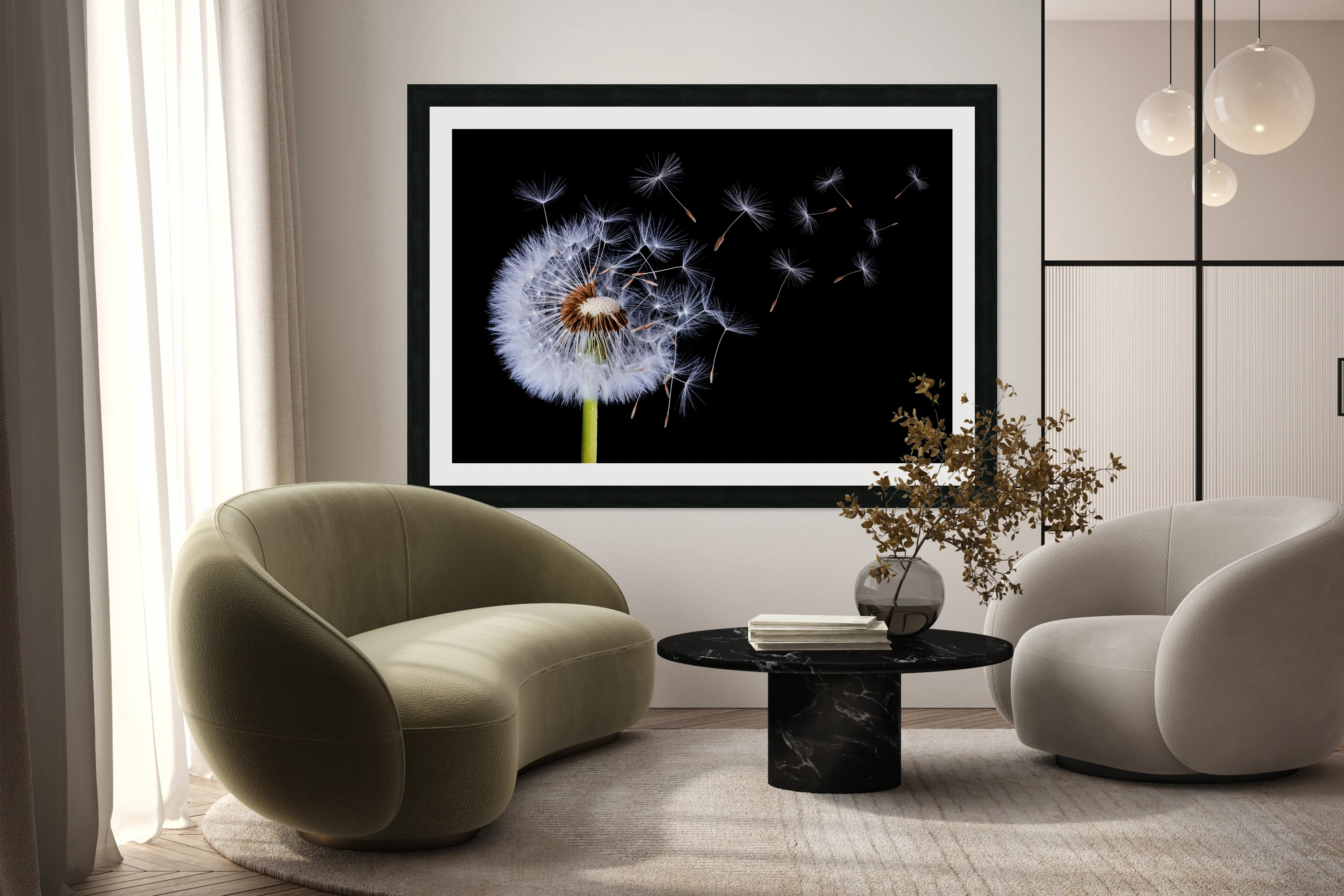 Dandelion Blowing