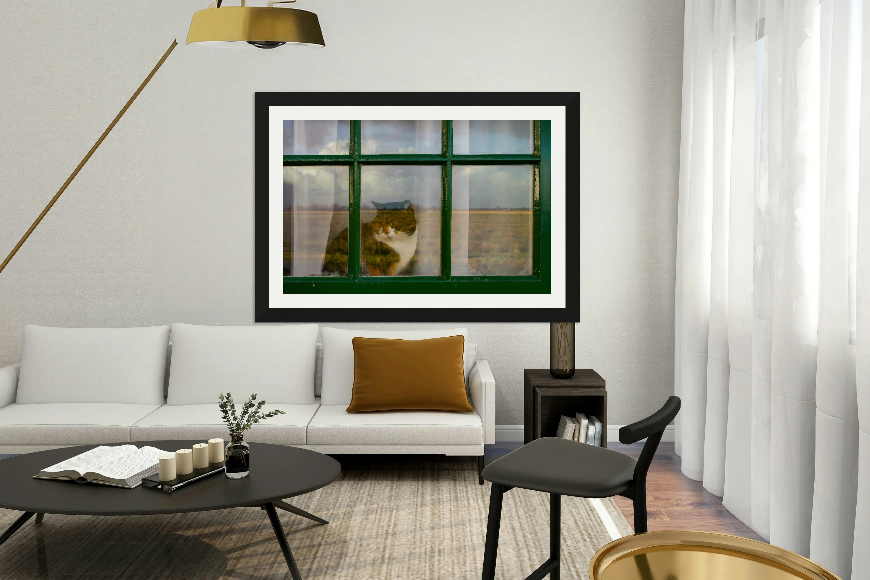 The Windmill Window Cat