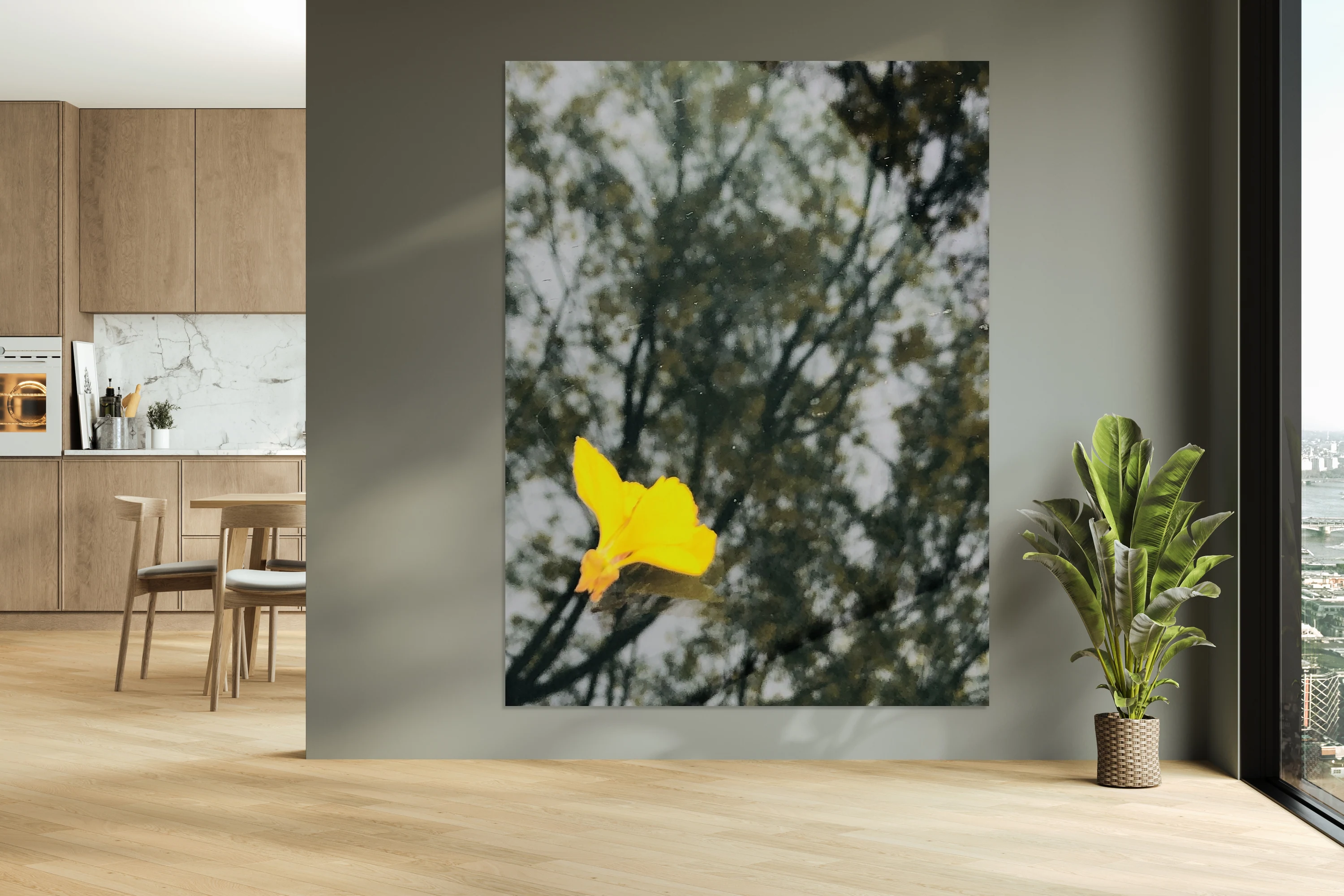 Palo Verde Bloom Reflection