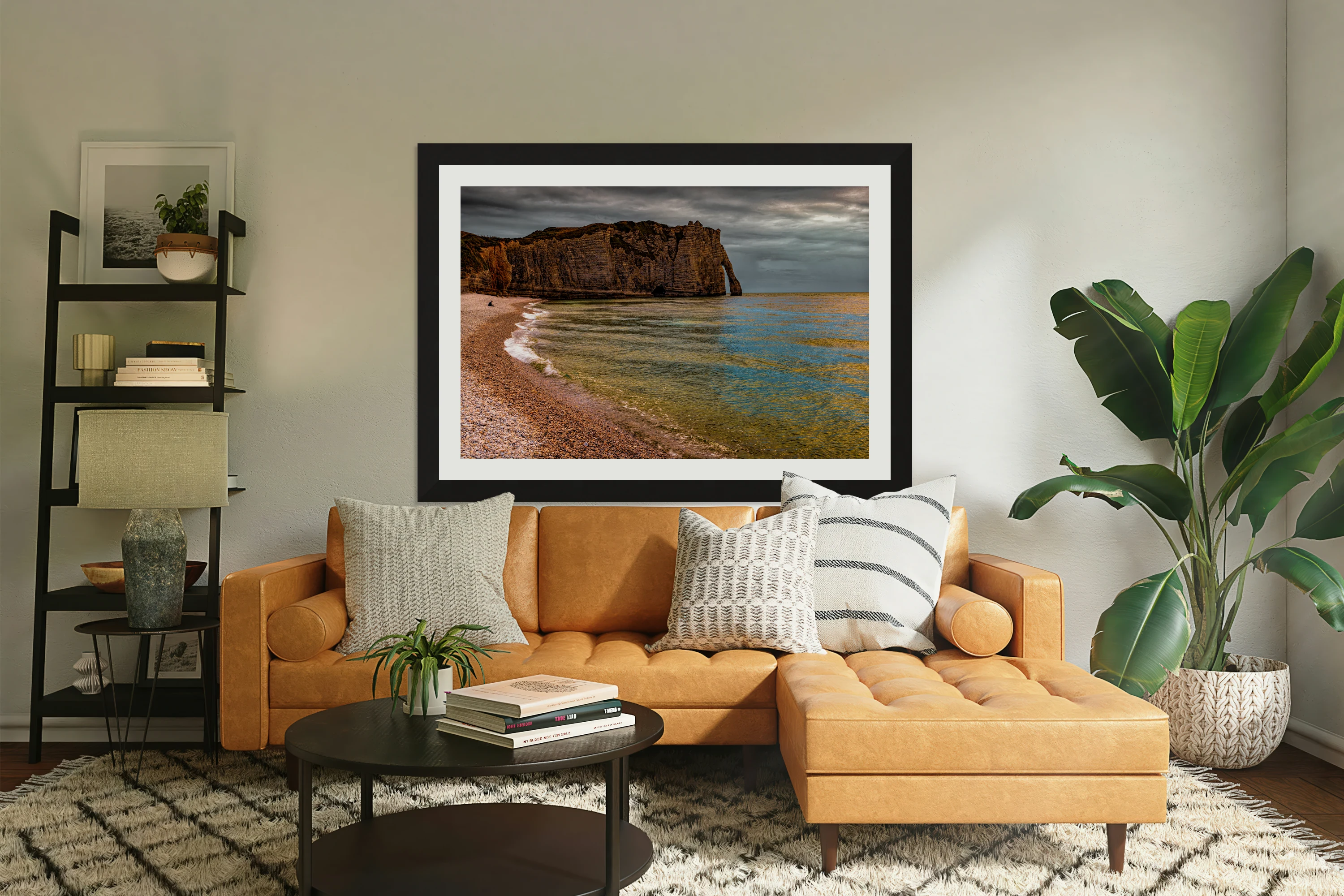 Etretat Cliffs Beach Front