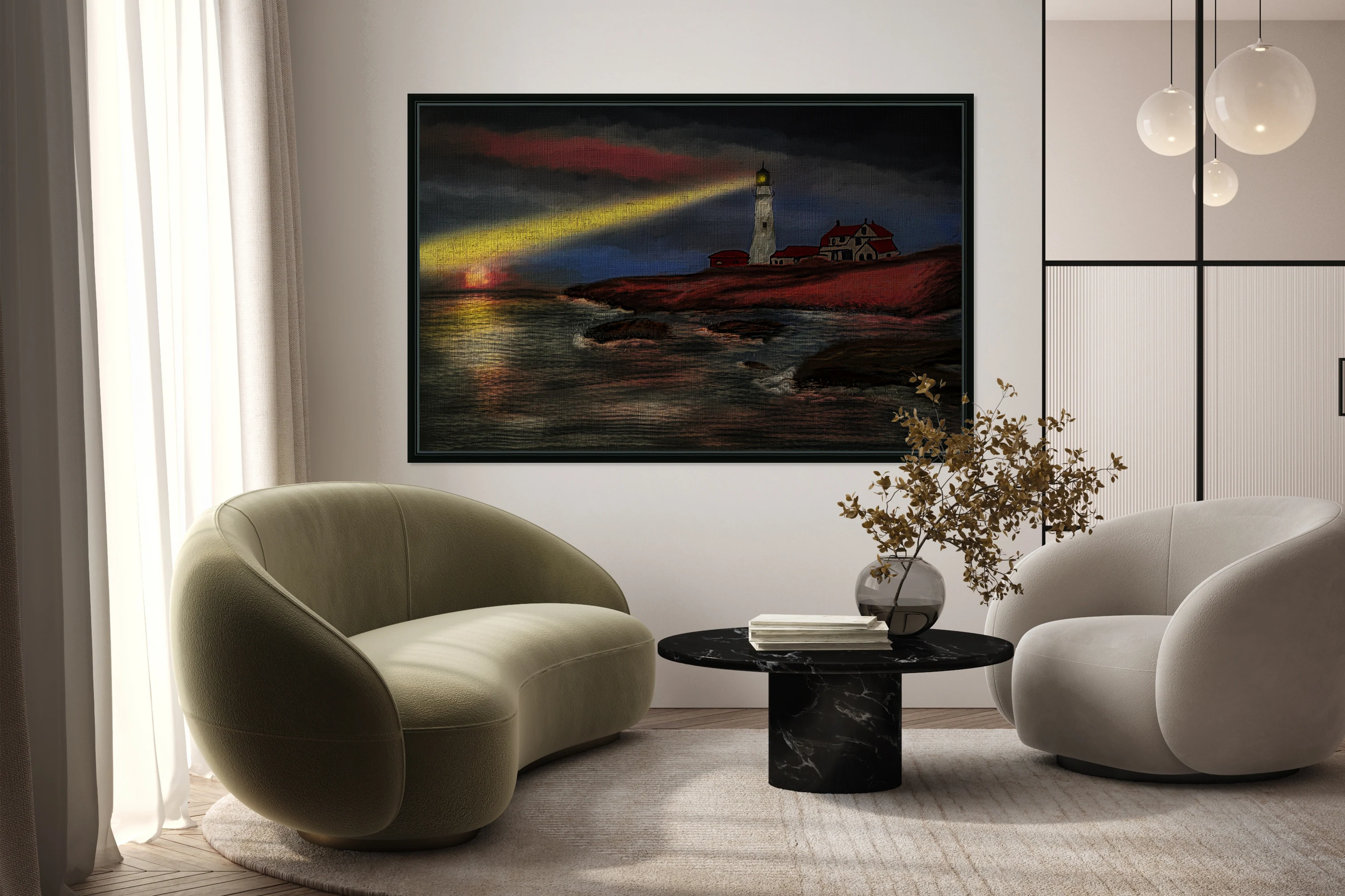 Lighthouse at Sunset