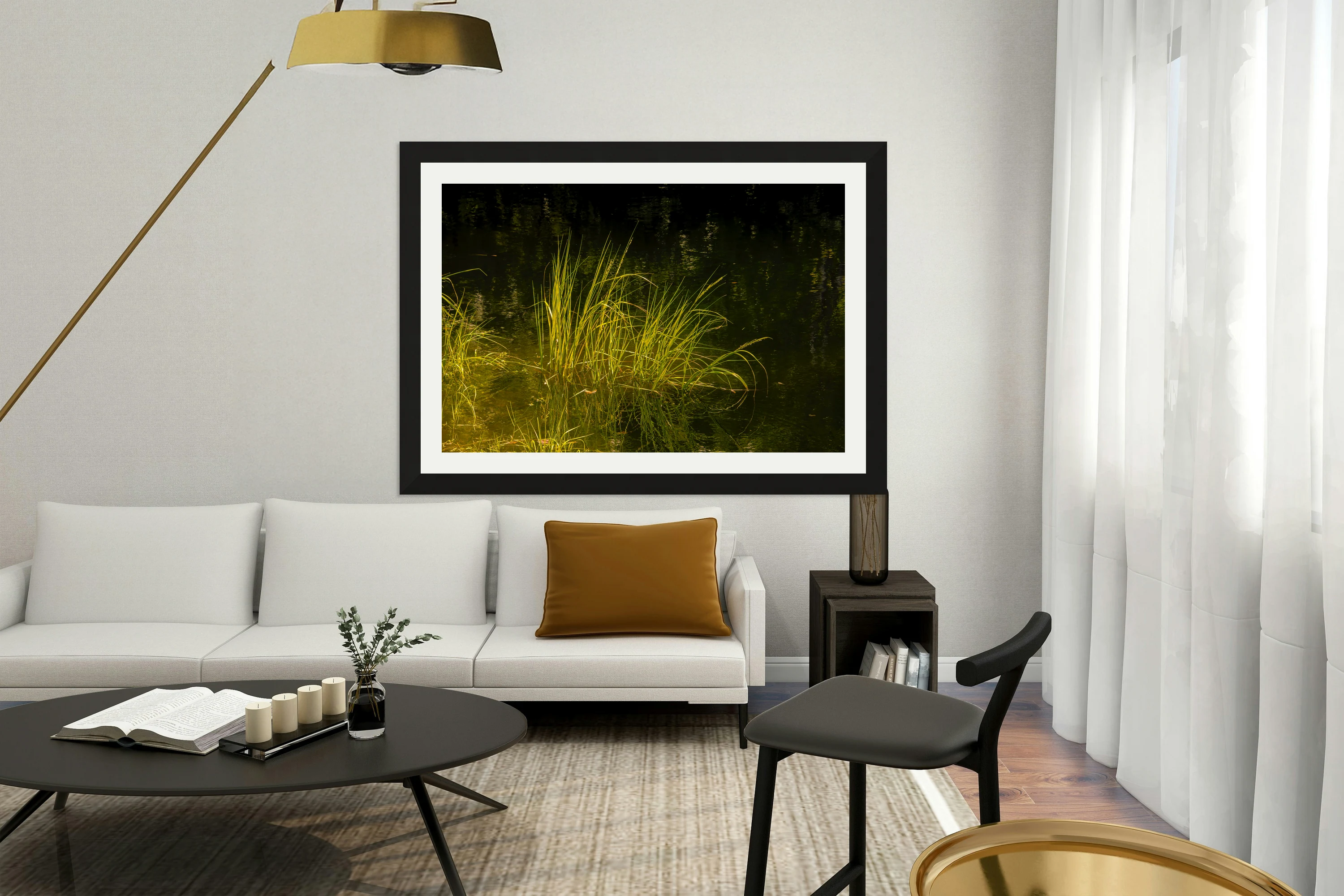 Marsh Grass Evening  Reflections