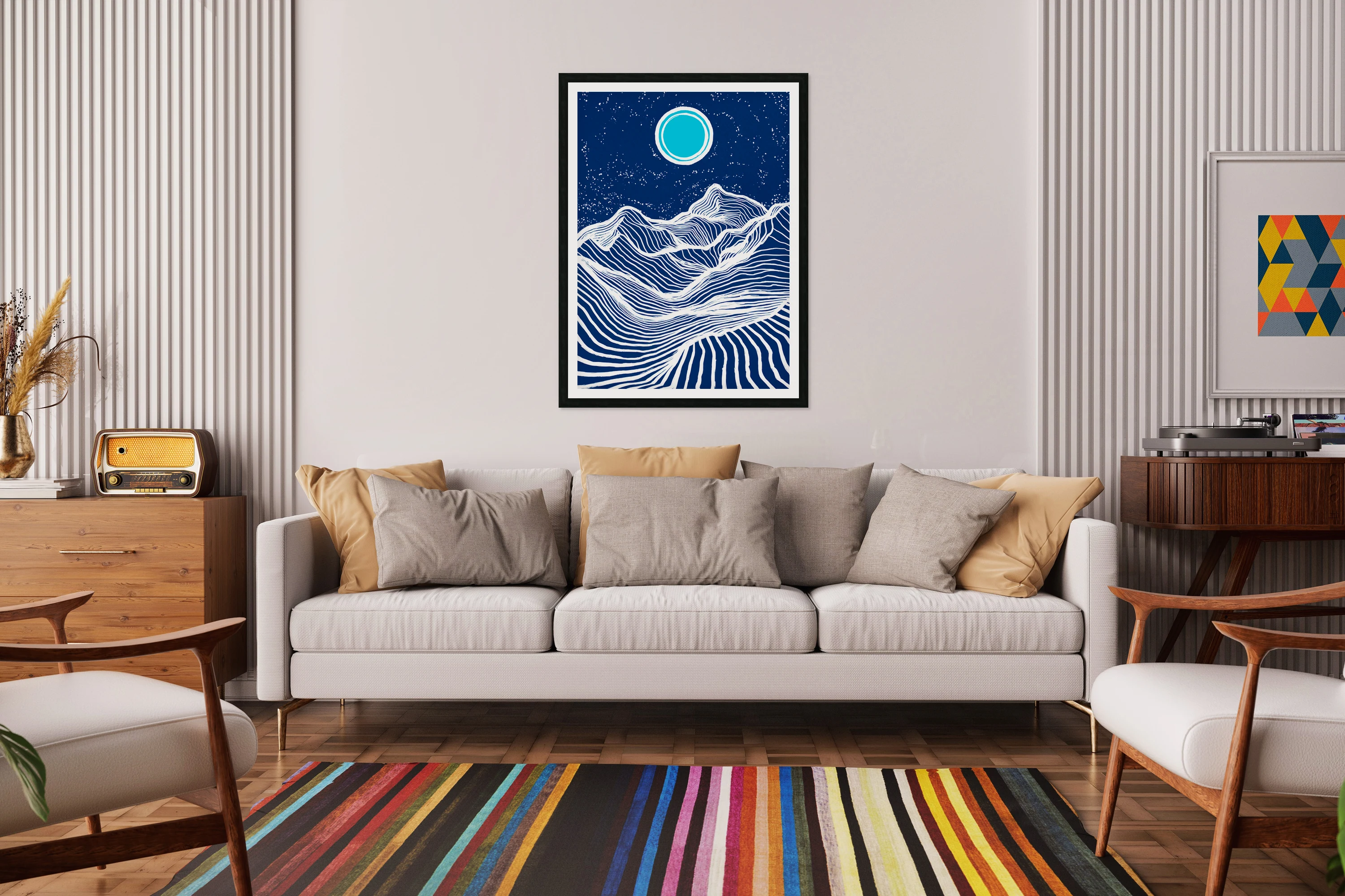 Abstract Mountain Landscape