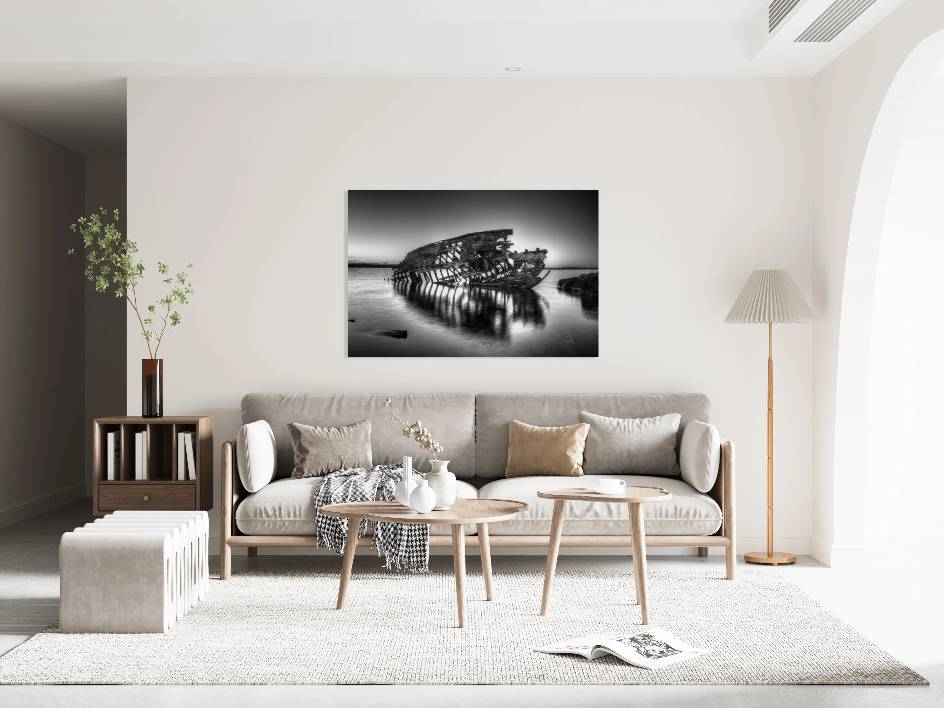 Skeleton Boat Reflections