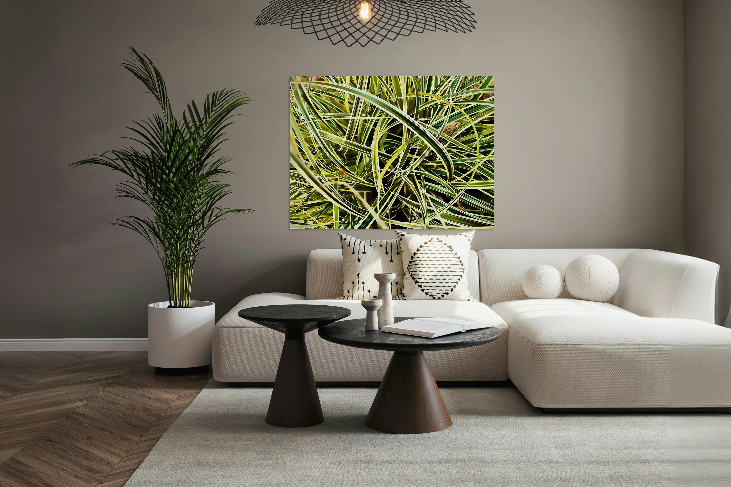 Green Grasses Abstract