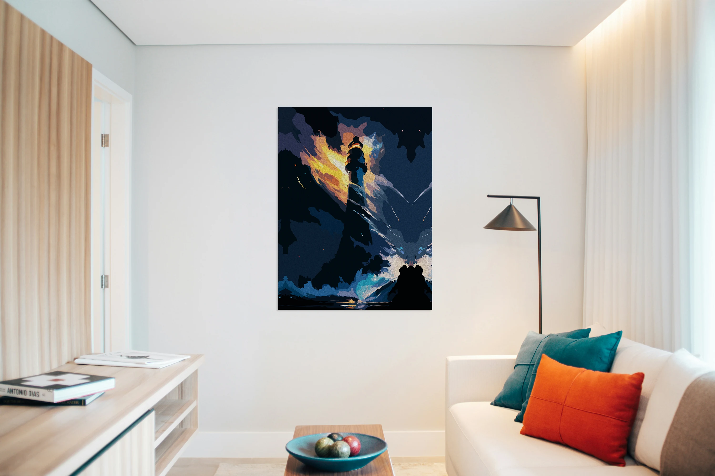 Ethereal Lighthouse – Dramatic Seascape
