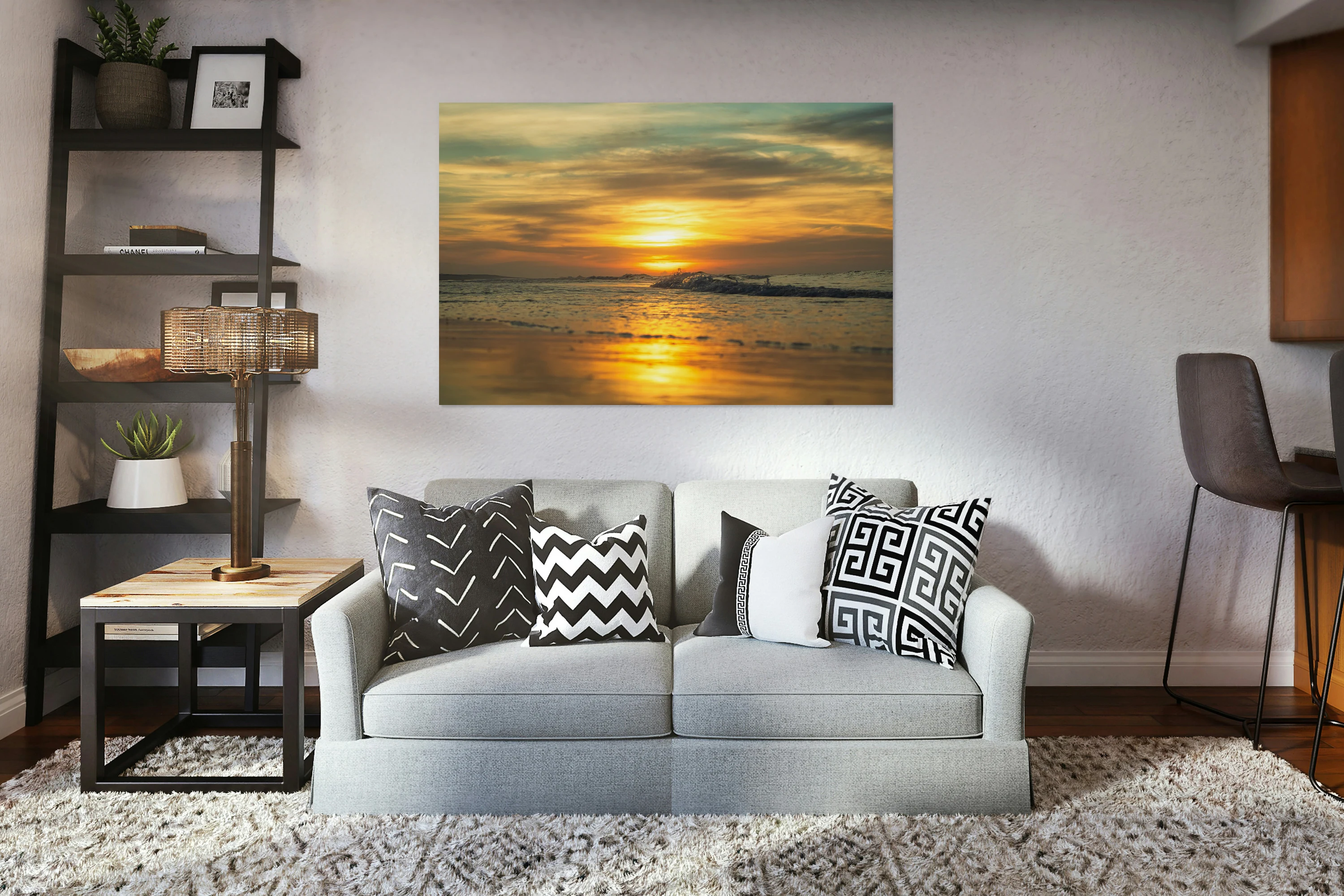 Golden Reflection Landscape