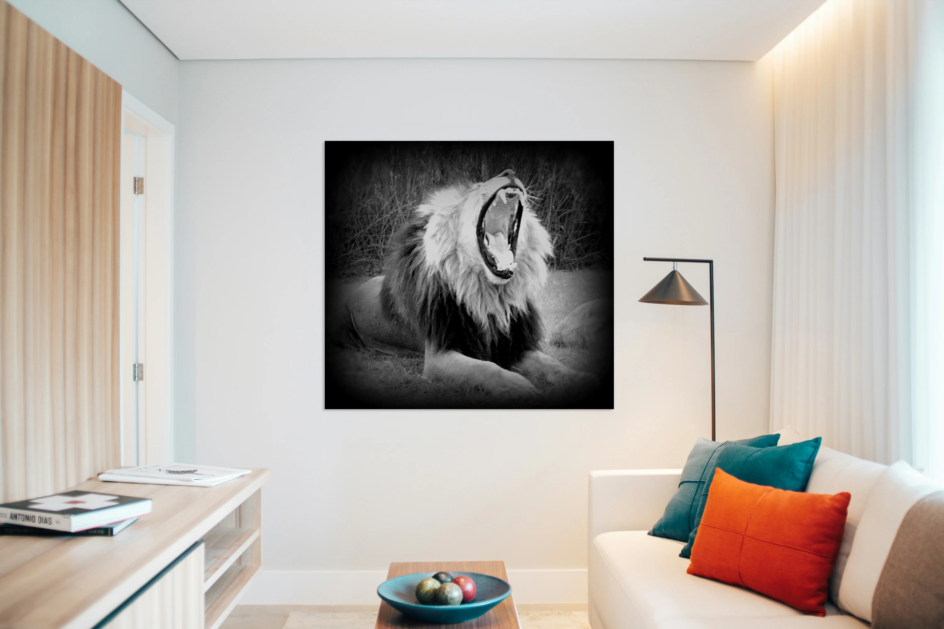 Yawning Lion