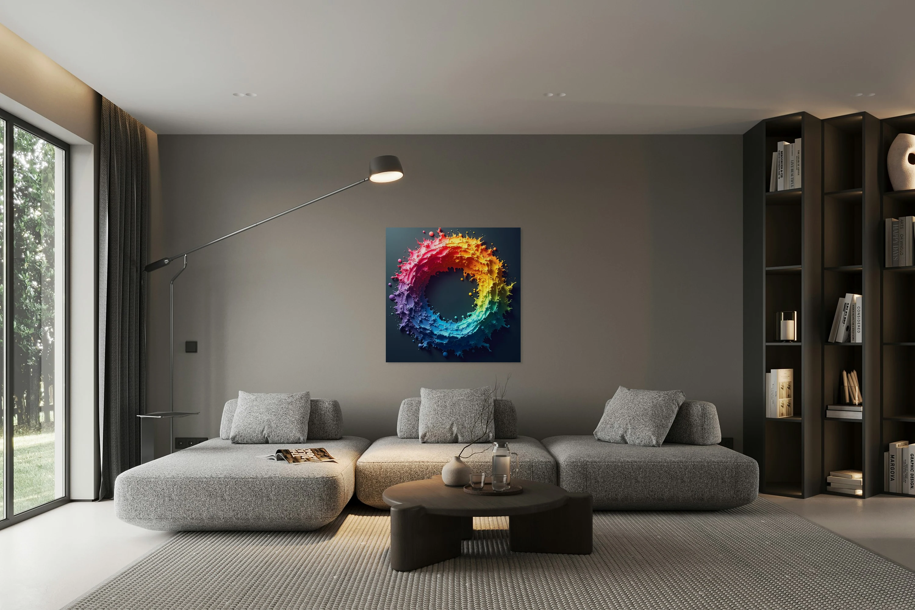 Vivid Rainbow Splash