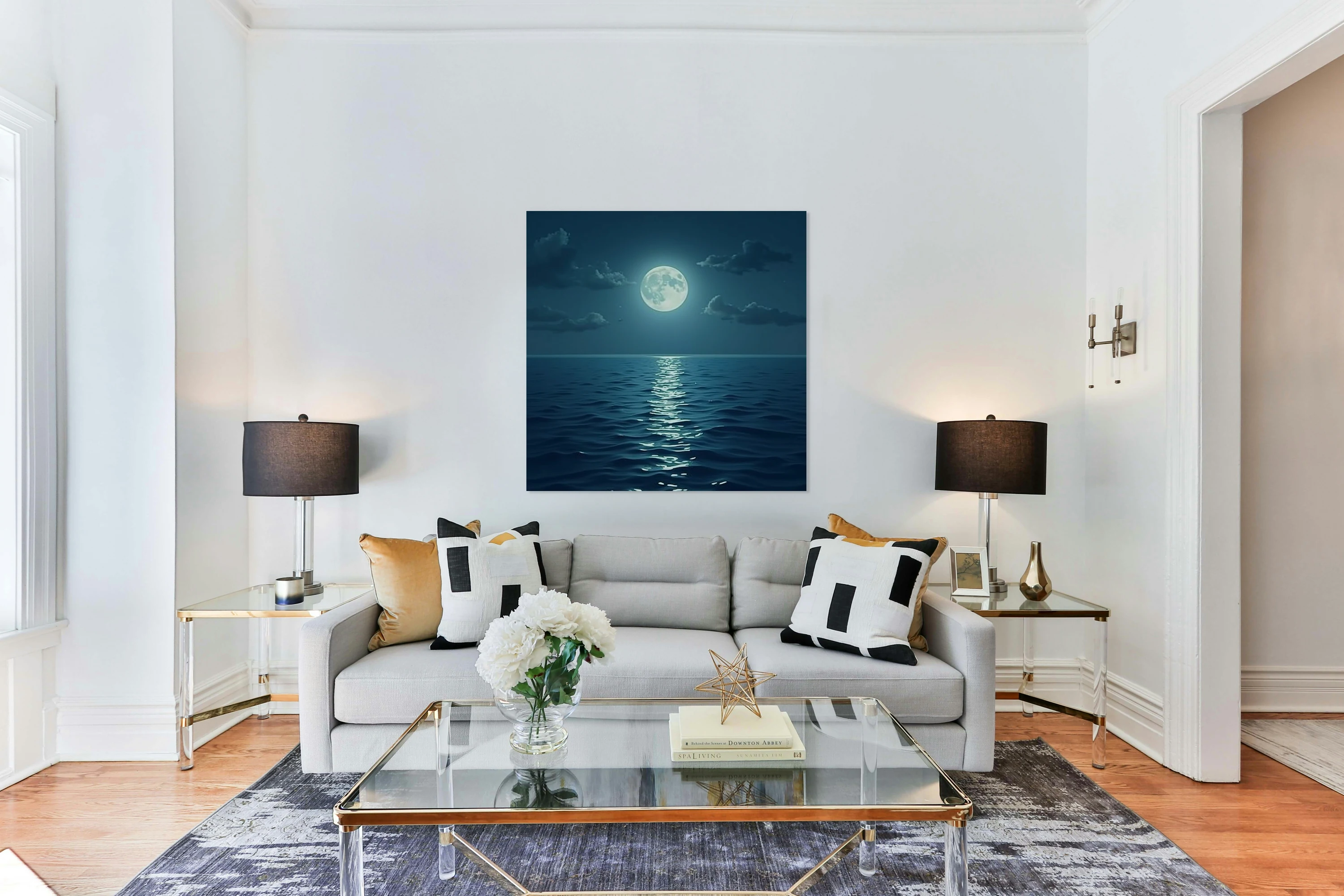  Moonlight over the Ocean
