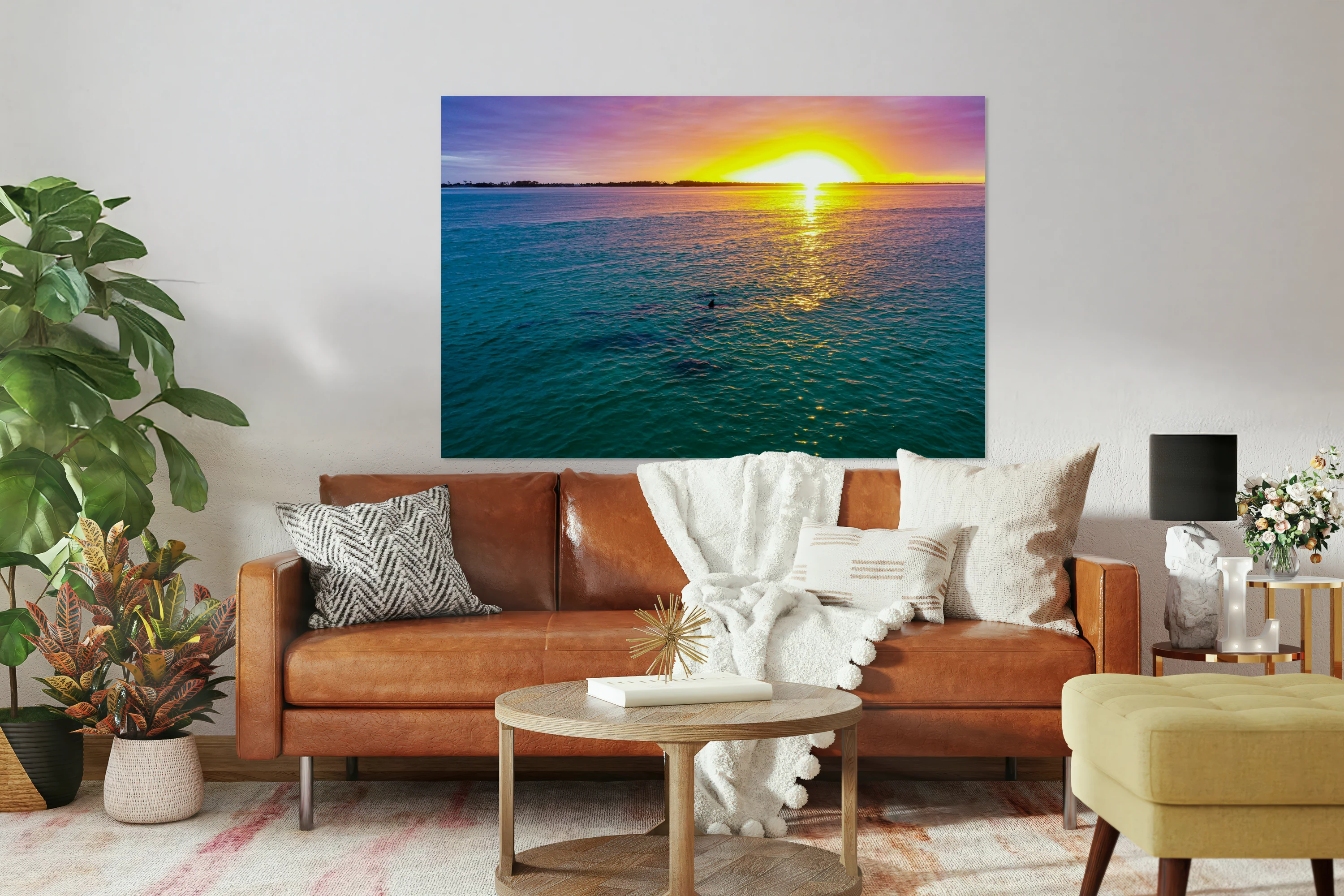 Sunset Dolphins