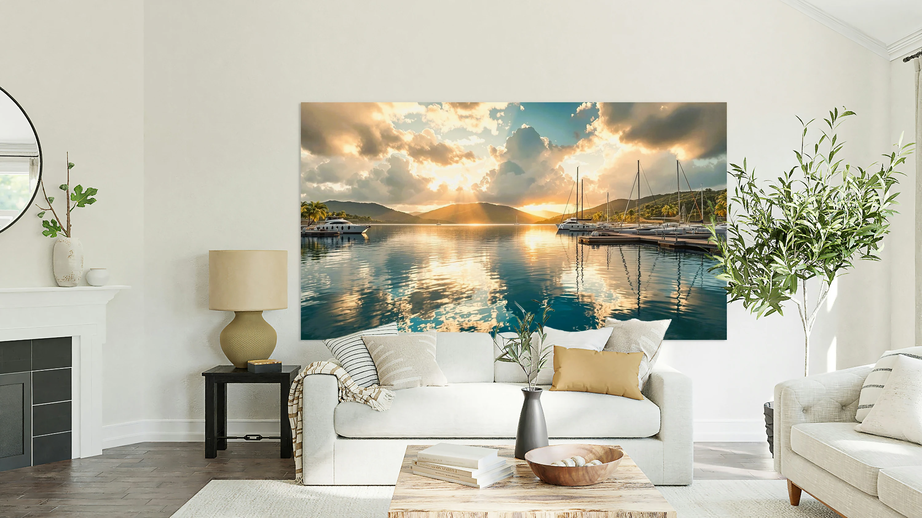 Calm Marina 1 Signed