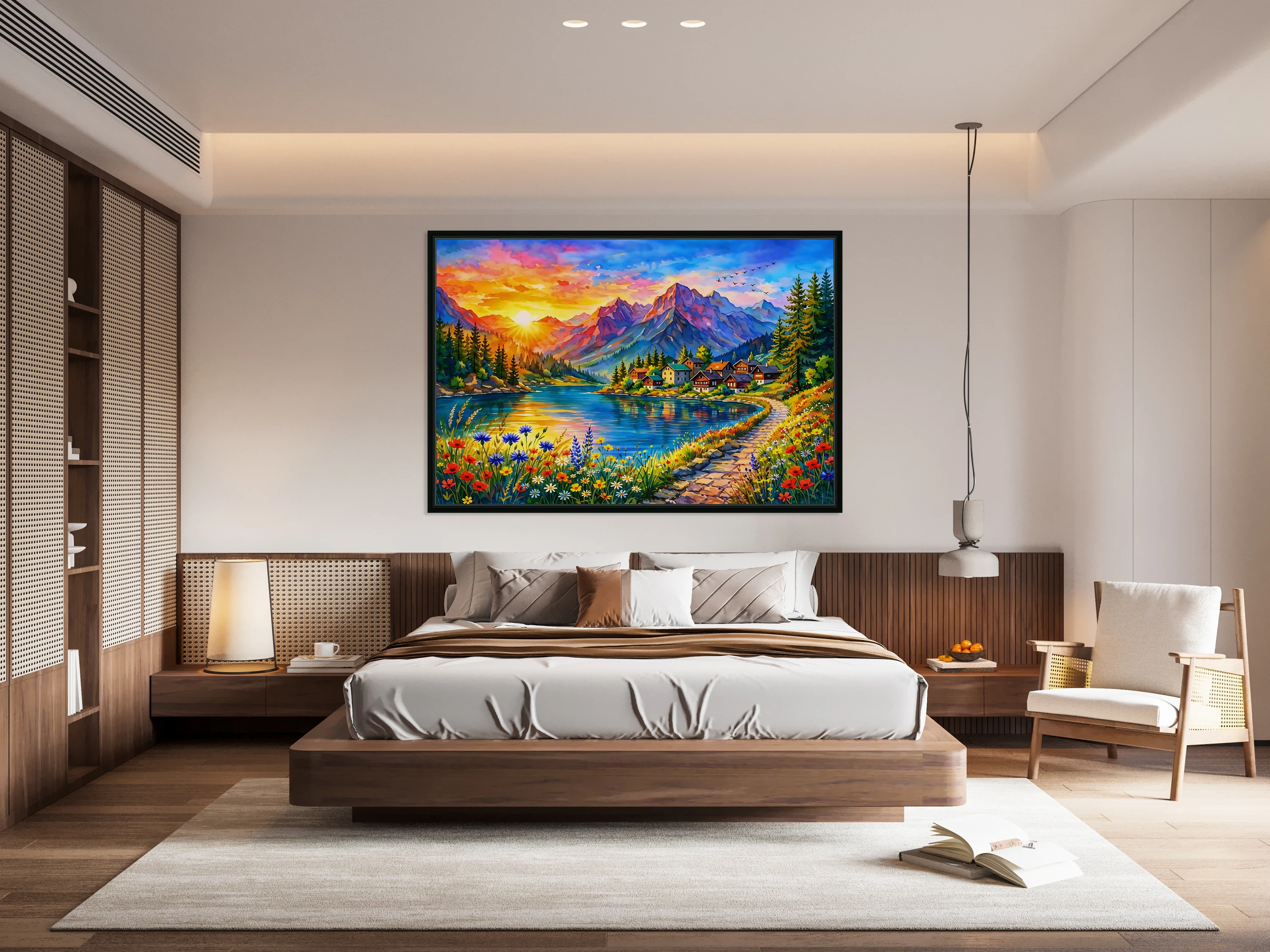 Sunset Over Alpine Serenity
