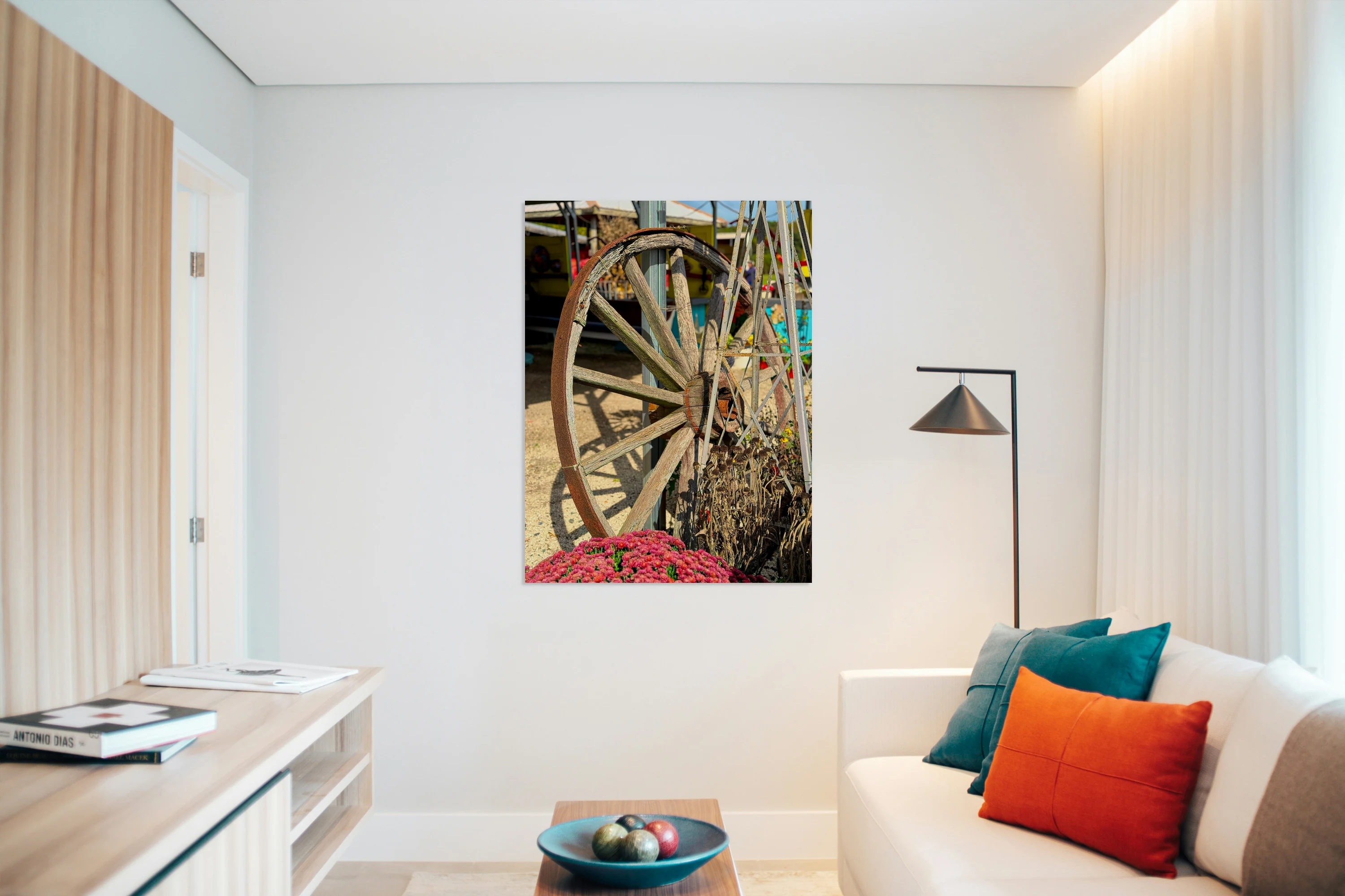 Rustic and Weathered Wagon Wheel