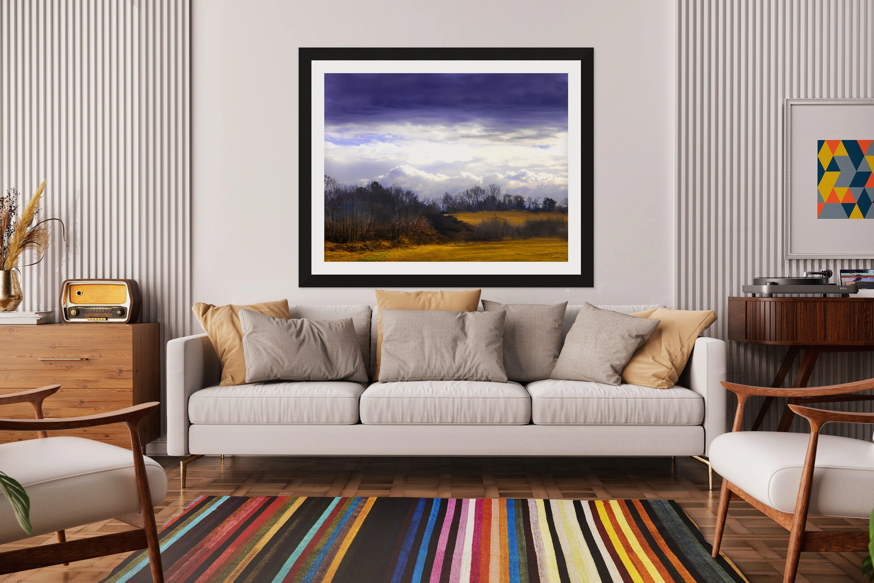 Dramatic Skies Mimic Mountains