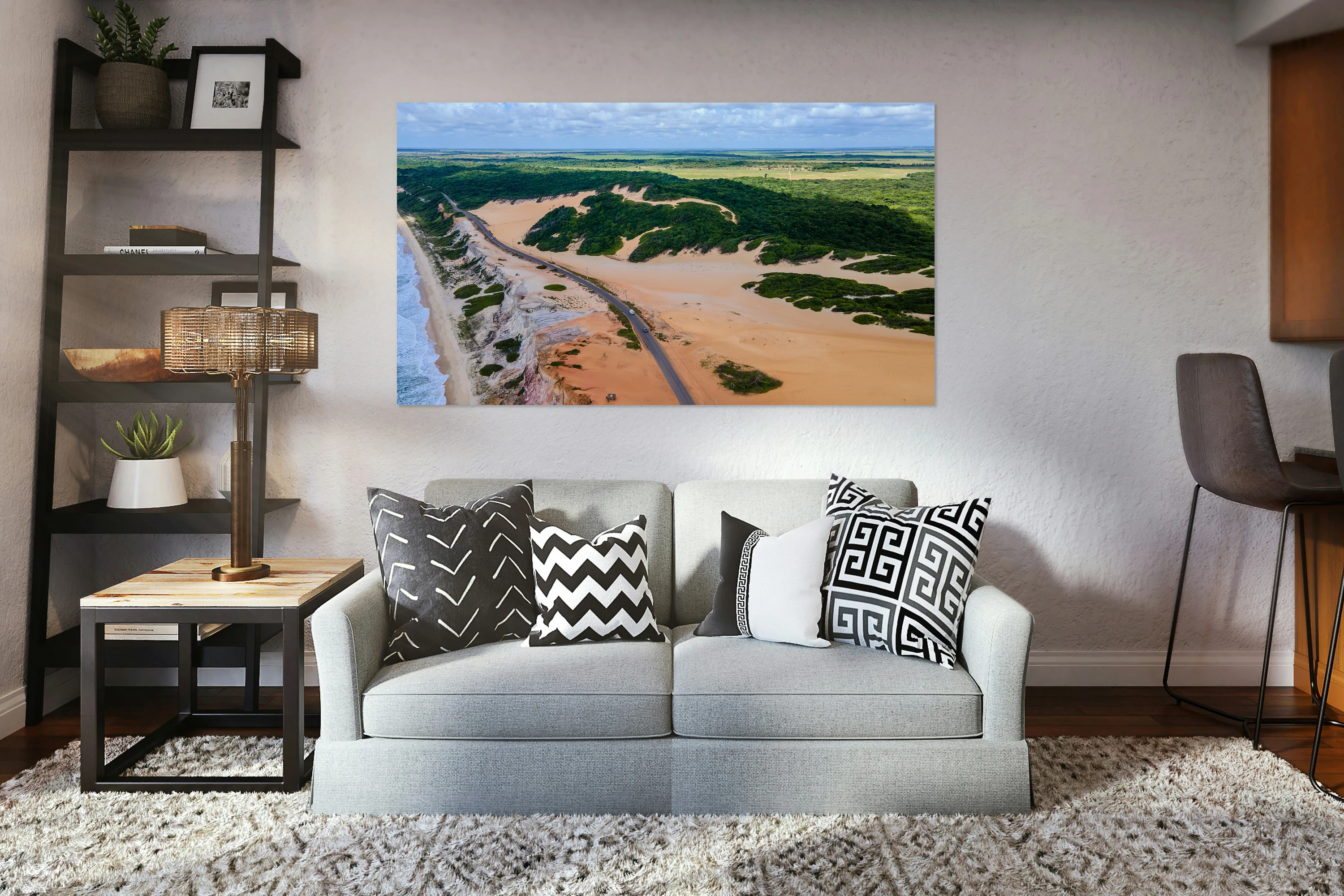 Road Through Sands and Cliffs 