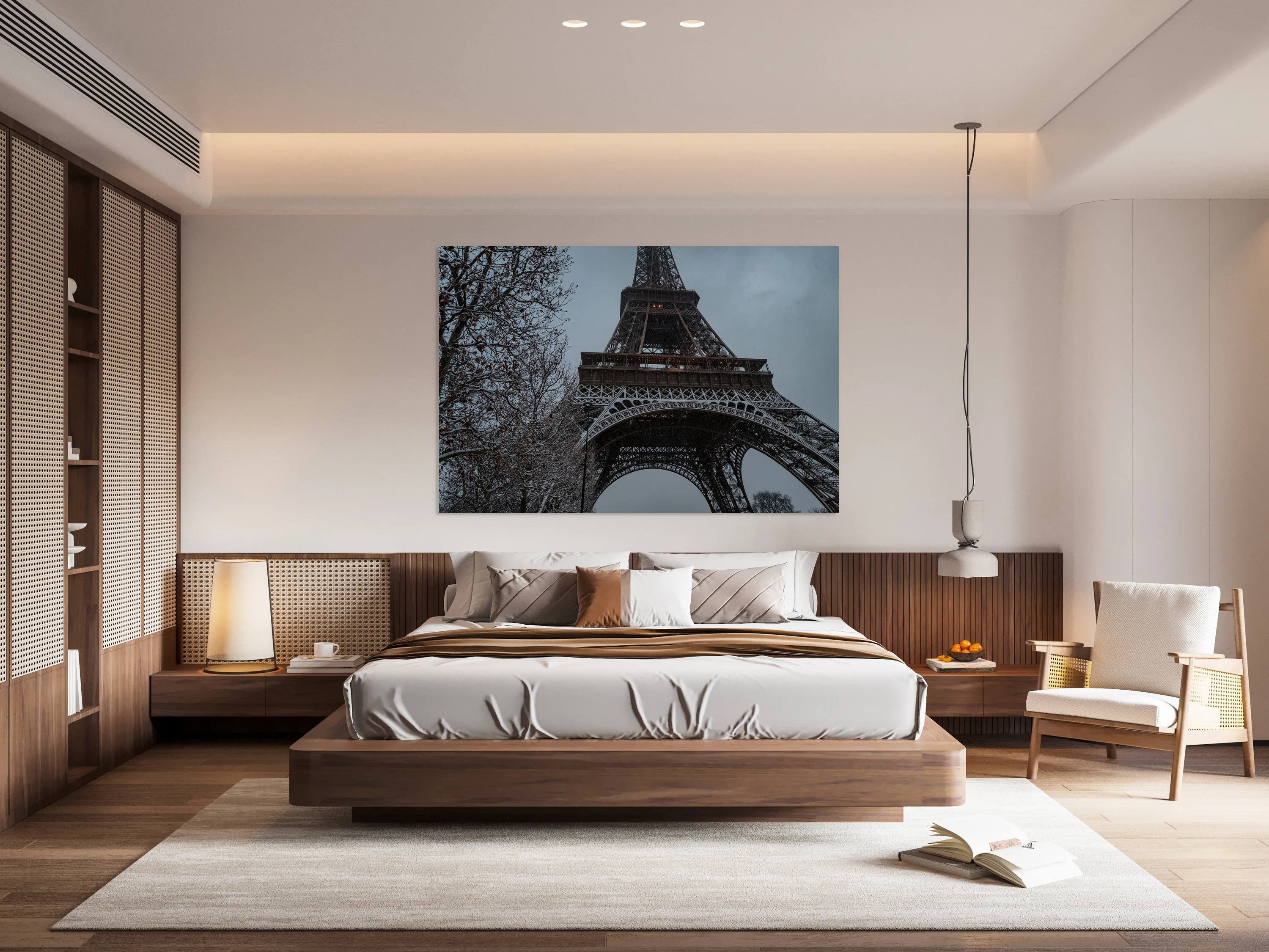 Winter Contrast – Eiffel Tower Paris